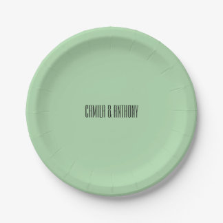 Assiettes En Carton Mariage de frontière géométrique islamique Turquoi