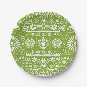 Assiettes En Carton Mariage de Picado Lime Avocado Green Mariage
