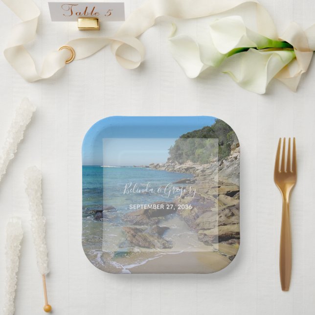 Assiettes En Carton Mariage de Rocky Beach (Mariage)