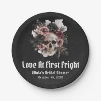 Mariage d'Halloween Crâne Amour au Premier Effroi
