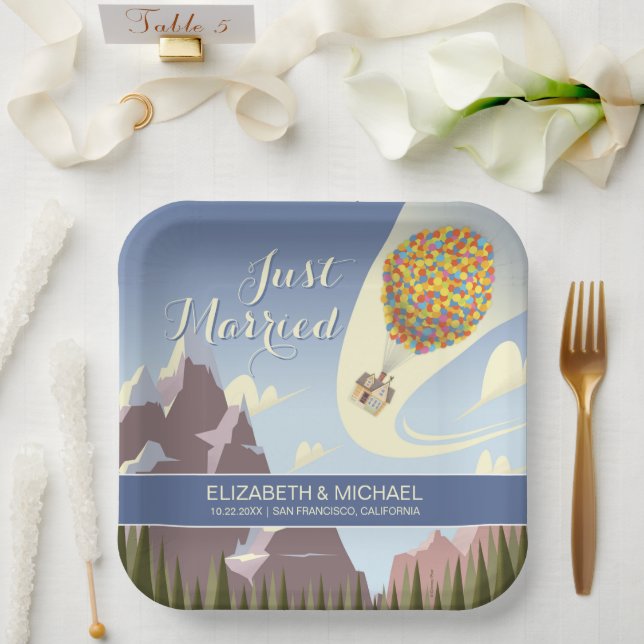 Assiettes En Carton Mariage Disney Pixar Up (Mariage)