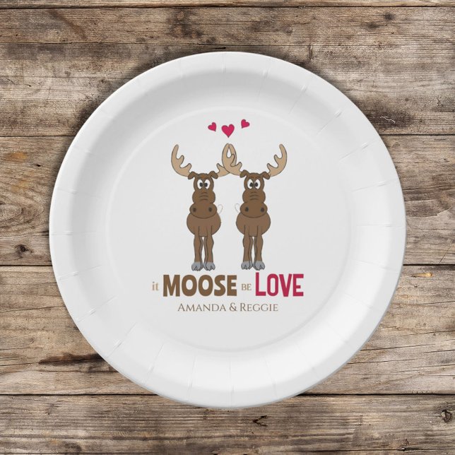 Assiettes En Carton Mariage Drôle Mignon Humour Fantaisiste Fête de l' (Créateur téléchargé)