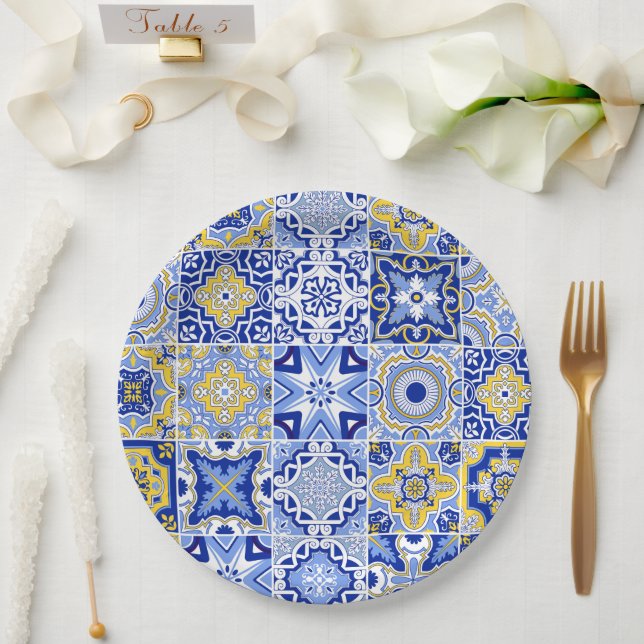 Assiettes En Carton Mariage ivoire minimaliste (Mariage)