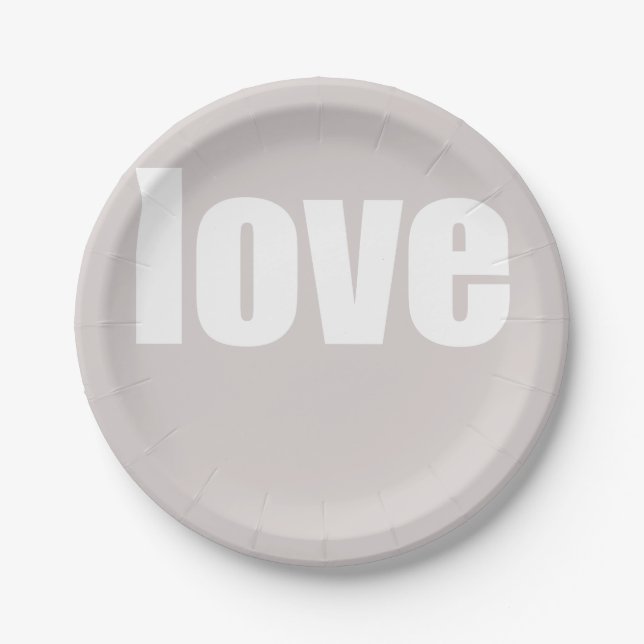 Assiettes En Carton Mariage minimaliste Dusty Rose (Devant)