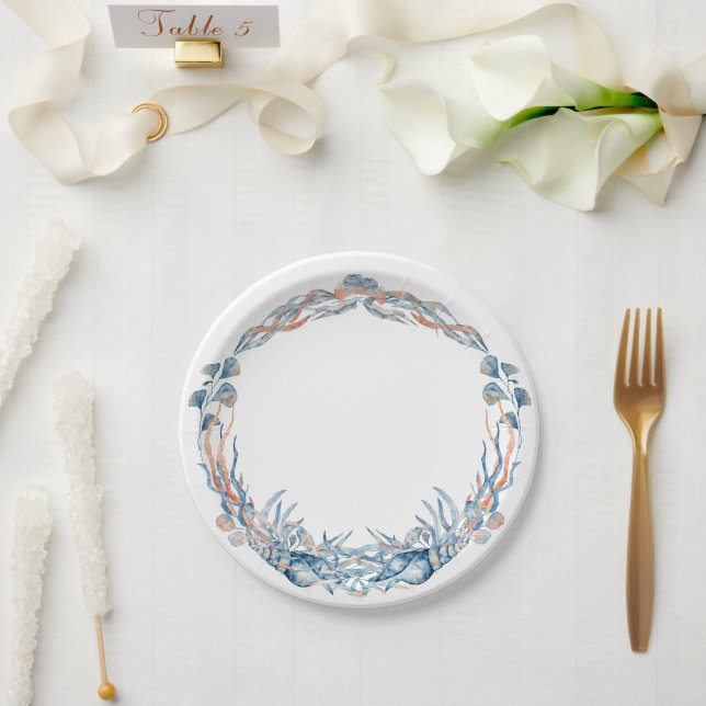 Assiettes En Carton Mariage Nautique Serrurier (Mariage)