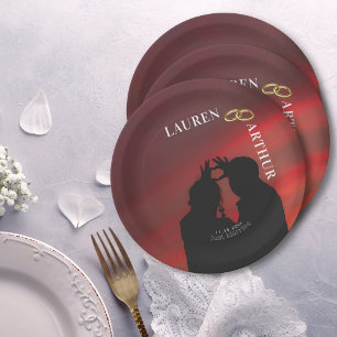 Assiettes En Carton Mariage photo minimaliste ultra chic moderne