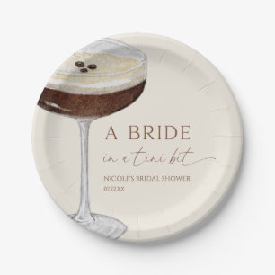 Assiettes En Carton Mariée Dans Un Tini Bit Expresso Martini Enterreme