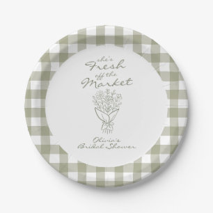 Assiettes En Carton Mariée Fraîche du Marché