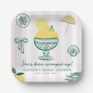Assiettes En Carton Mariée sous le signe du citron 