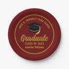 Maroon Gold Graduate Custom 2025 Graduation Party