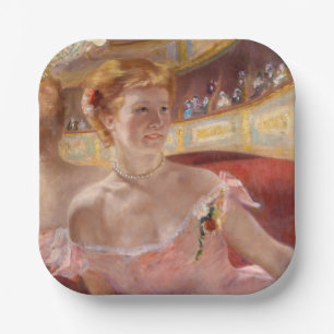 Assiettes En Carton Mary Cassatt - Femme avec collier de perle dans un
