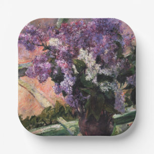 Assiettes En Carton Mary Cassatt - Lilas dans une fenêtre