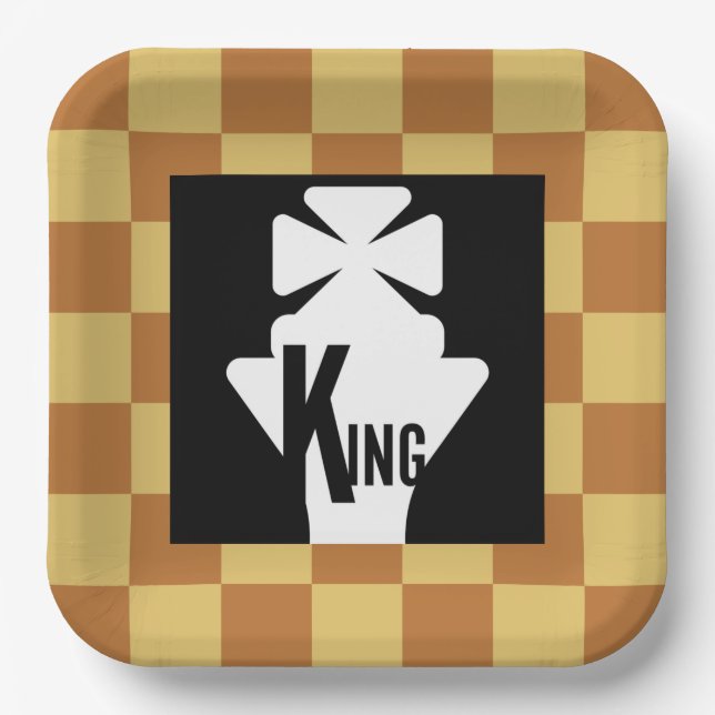 ASSIETTES EN CARTON MASTER CHESS ORIGINAL BY MASANSER (Recto)