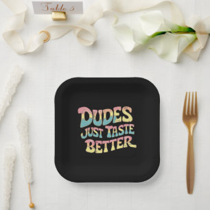 Assiettes En Carton Mecs Ont Juste Meilleur Goût Mois Fierté LGBT Gay