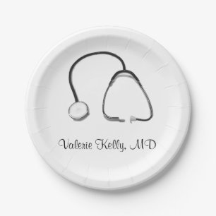 Assiettes En Carton Médecin Stethoscope Infirmière Médicale 4Kelly
