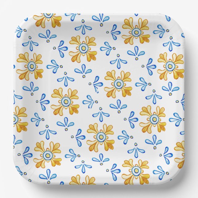 Assiettes En Carton Méditerranée (Recto)