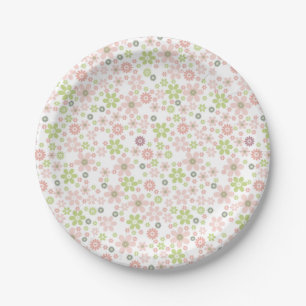 Assiettes En Carton Meilleur design de fond floral pour mariage