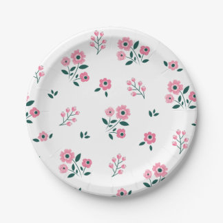 Assiettes En Carton Meilleur design de fond floral pour mariage