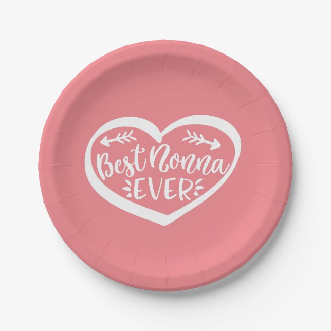 Assiettes En Carton Meilleur Nonna (Devant)