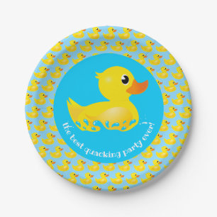 Assiettes En Carton 'Meilleure fête du Quacking' pour le canard en ca
