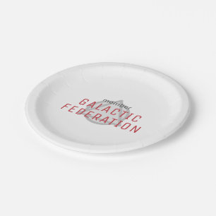 Assiettes En Carton Membre de la Fédération Galactique