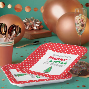 Assiettes En Carton Merry Little Birthday