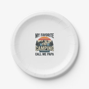 Assiettes En Carton Mes copains de camping préférés m'appellent Papa S