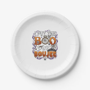 Assiettes En Carton Mettre Boo Boujee Halloween Diamant Couronne de Ba