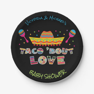 Assiettes En Carton Mexique Fiesta Taco sur les couples amoureux douch