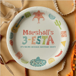 Assiettes En Carton Mexique Thème 3 Esta Troisième Anniversaire