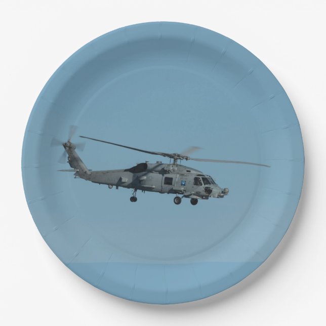 Assiettes En Carton MH-60R Seahawk (Devant)
