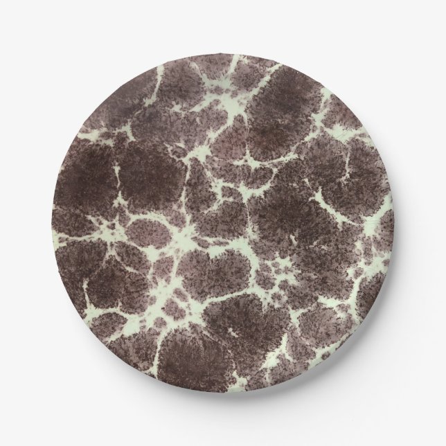 Assiettes En Carton Mi-siècle moderne élégant Motif Tortoise Rock (Devant)