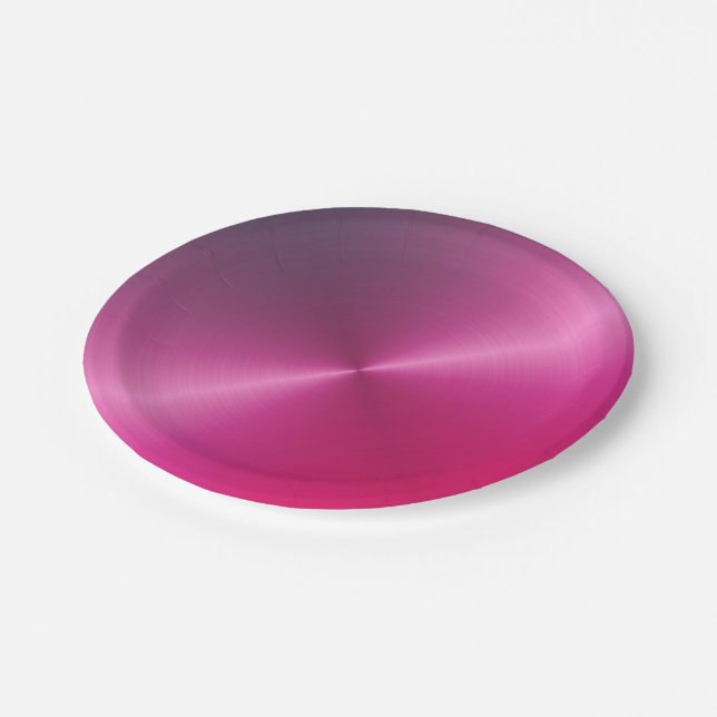 Assiettes En Carton Miami Shine (Angle)