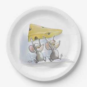 Assiettes En Carton Mic & Mac En Plaque De Papier Au Fromage