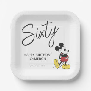 Assiettes En Carton Mickey Mouse 60e anniversaire