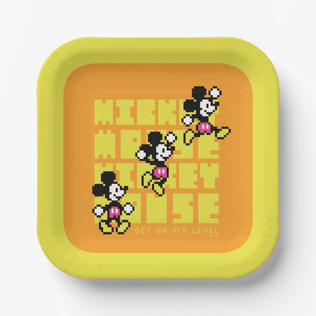 Assiettes En Carton Mickey Mouse Double Jump (Recto)