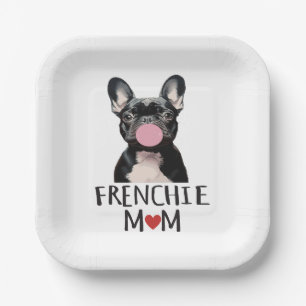 Assiettes En Carton Mignon bouledogue français