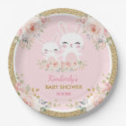 Mignon rougissent le baby shower rose de lapin