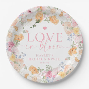 Assiettes En Carton Millie Floral Love In Bloom Enterrement de Vie de