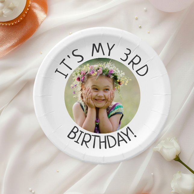 Assiettes En Carton Mini-genre Neutre C'est mon anniversaire Photo (Créateur téléchargé)