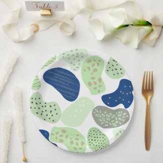 Assiettes En Carton Minimal Organic Shapes Tableware | Trendy Neutral