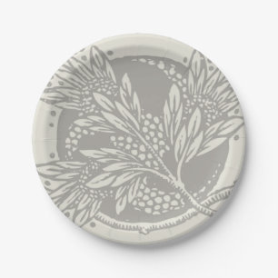 Assiettes En Carton minimalisme floral Art nouveau