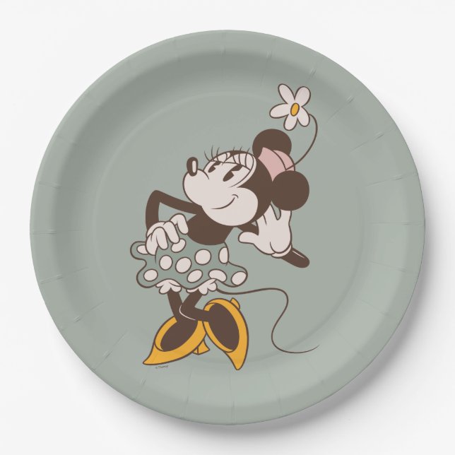 Assiettes En Carton Minnie Mouse | Minnie frappe un poteau (Devant)
