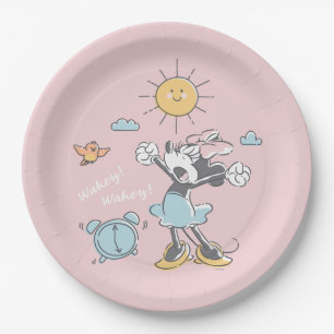 Assiettes En Carton Minnie Mouse   Réveil du matin