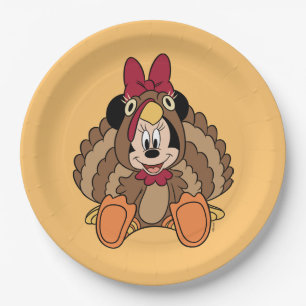 Assiettes En Carton Minnie Souris Thanksgiving Turquie