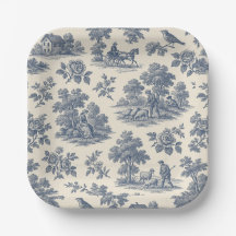 Minuit dans le pré - Plaques de papier toile bleue