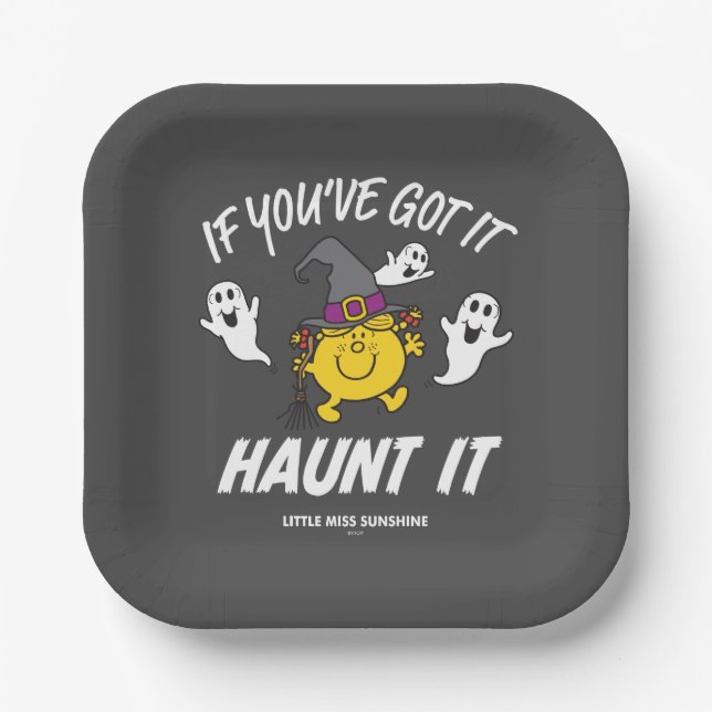 Assiettes En Carton Miss Sunshine Haunt It Halloween (Recto)