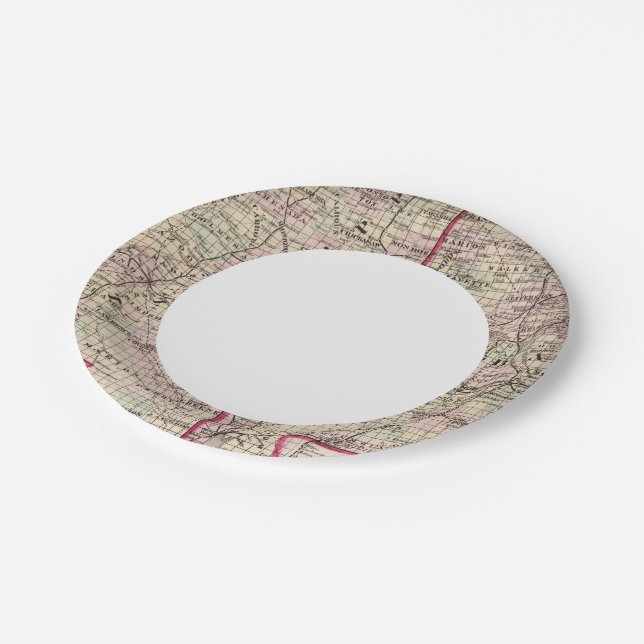 Assiettes En Carton Mississippi et Alabama (Angle)