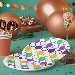 Assiettes En Carton Mod Carnaval de Dots