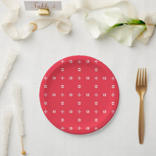 Assiettes En Carton Modèle de charme des fêtes de Noël 09 -